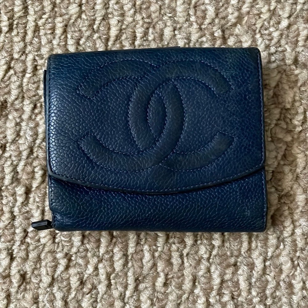 Vintage Blue Chanel Wallet